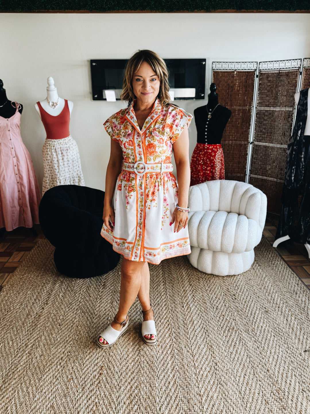 The Garden Party Belted Dress