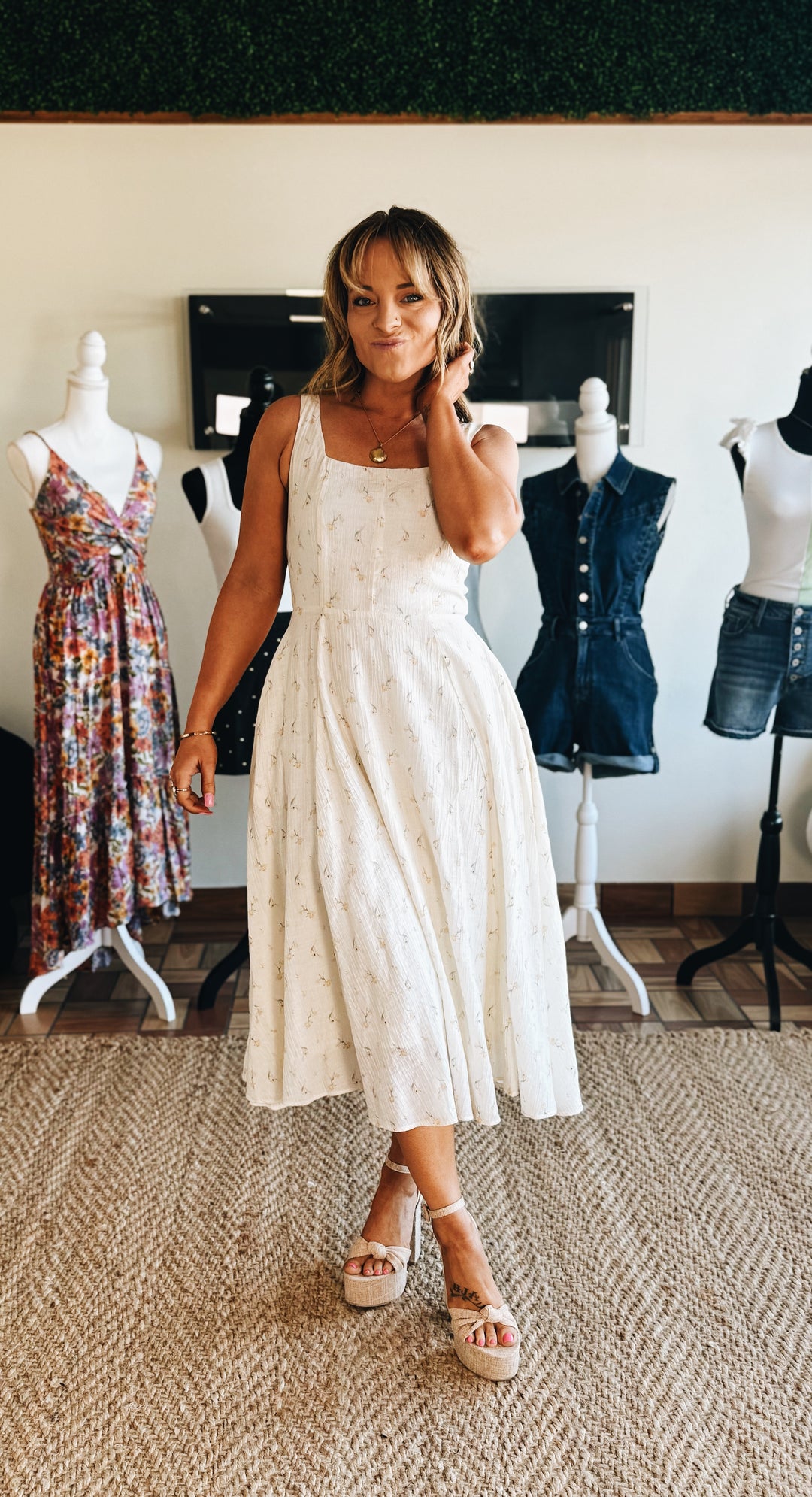 Pattern Breaker Floral Midi