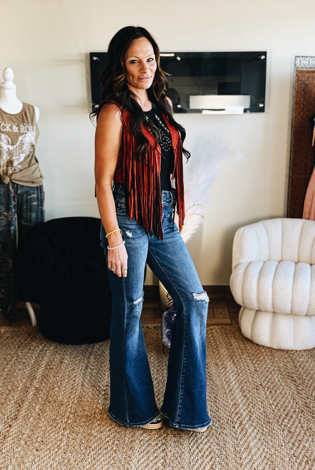 The Wildfire Fringe Vest