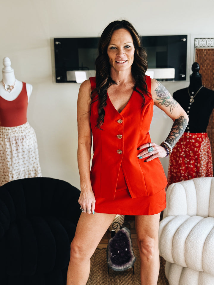 The Red Alert Skort Set