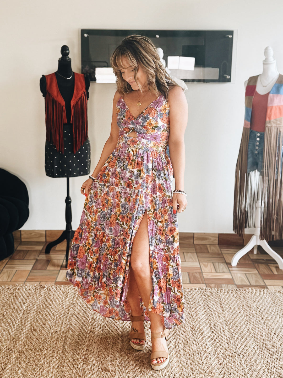 Bloomveil Midi Dress