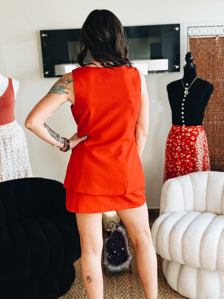 The Red Alert Skort Set