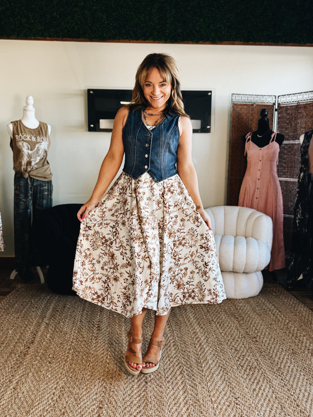 The Soft Bloom Slip Dress