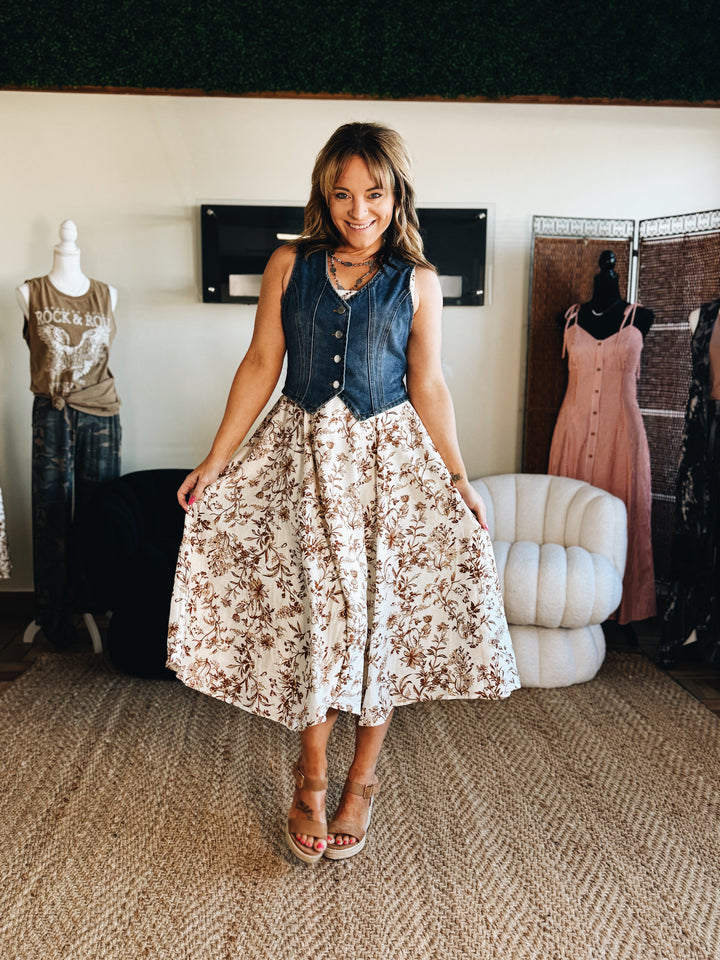 The Soft Bloom Slip Dress