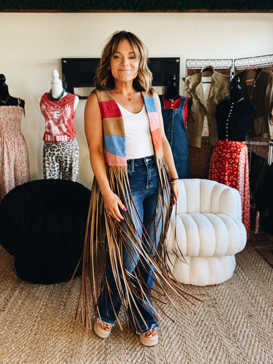 Painted Desert Fringe Vest