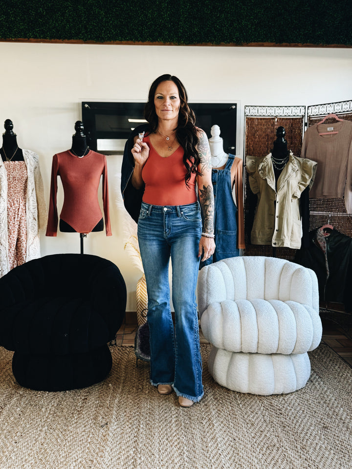 The Ever After Double-Layer Bodysuit (Color: Cherry Pink)