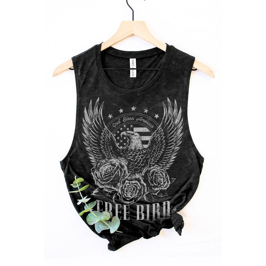 The Free Bird Graphic Tank (Red)