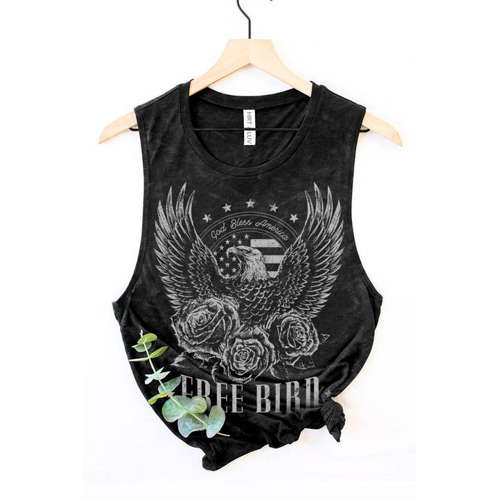 The Free Bird Graphic Tank (Red)