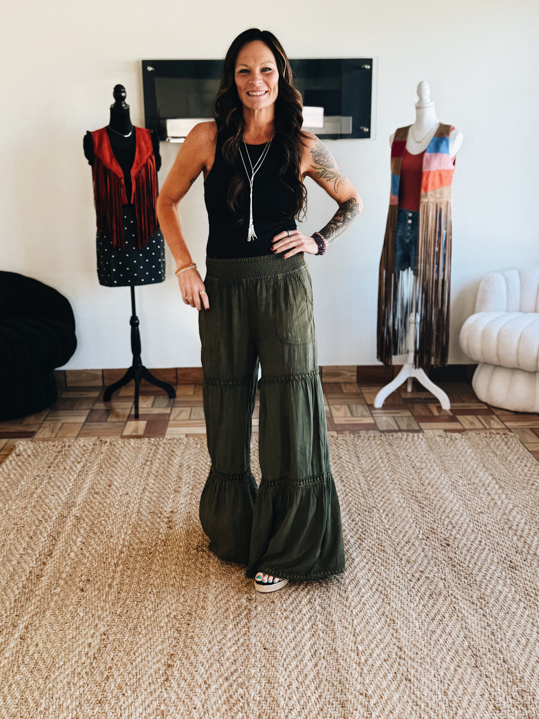Terrain Line Wide Leg Pants