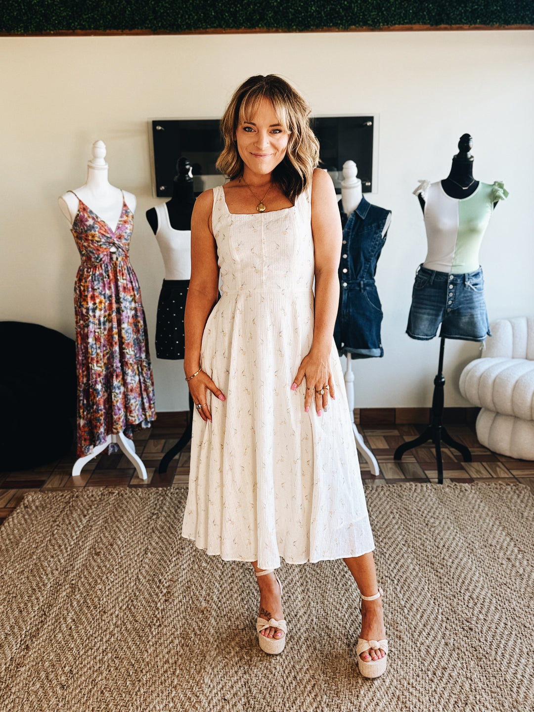 Pattern Breaker Floral Midi