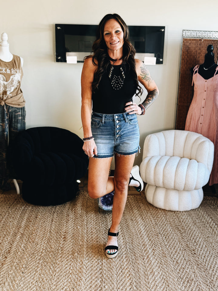 The Buttonline Rebel Denim Shorts