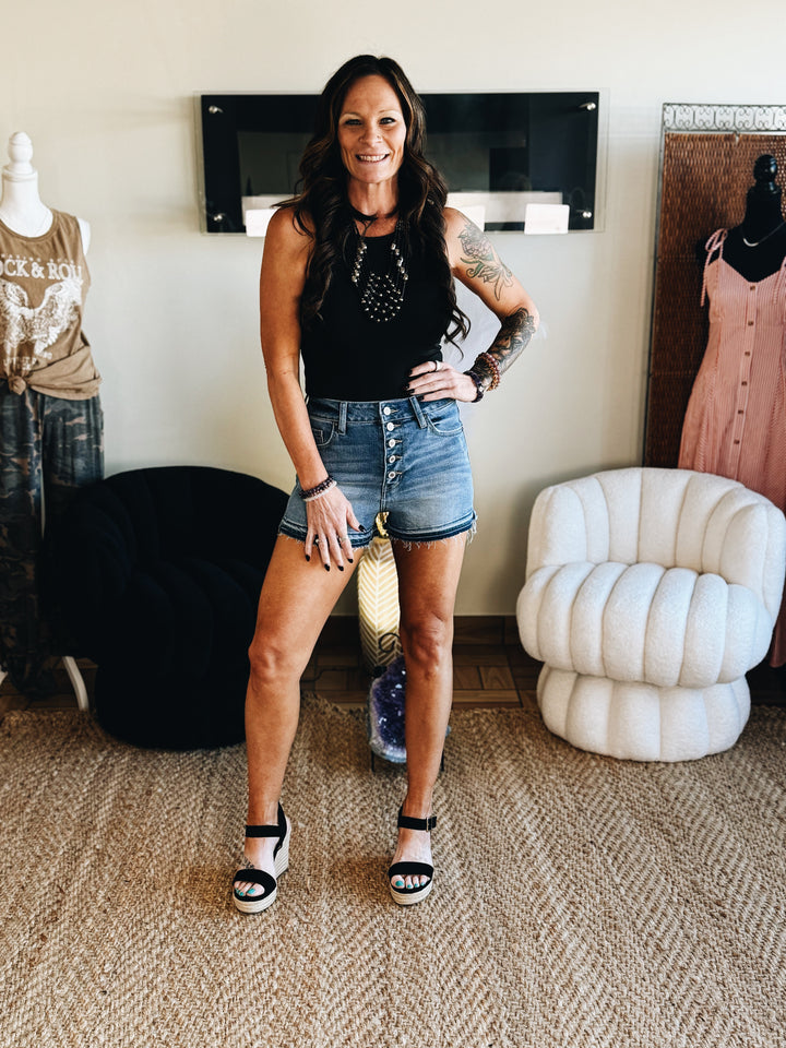The Buttonline Rebel Denim Shorts