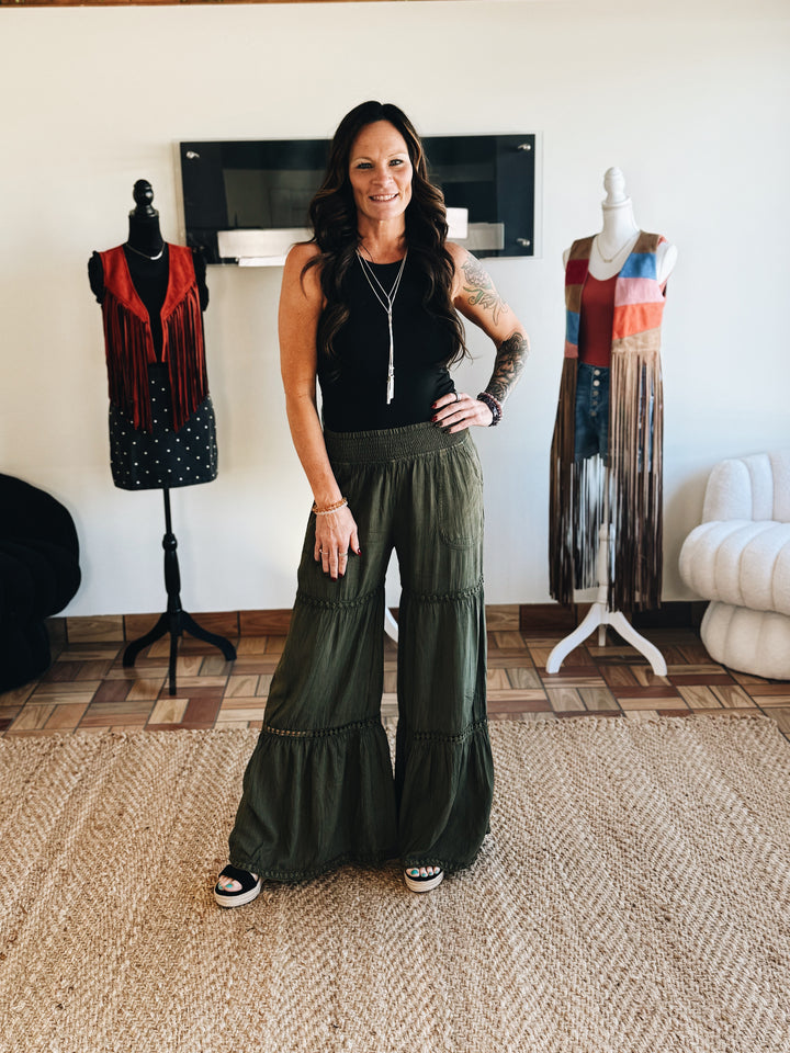 Terrain Line Wide Leg Pants