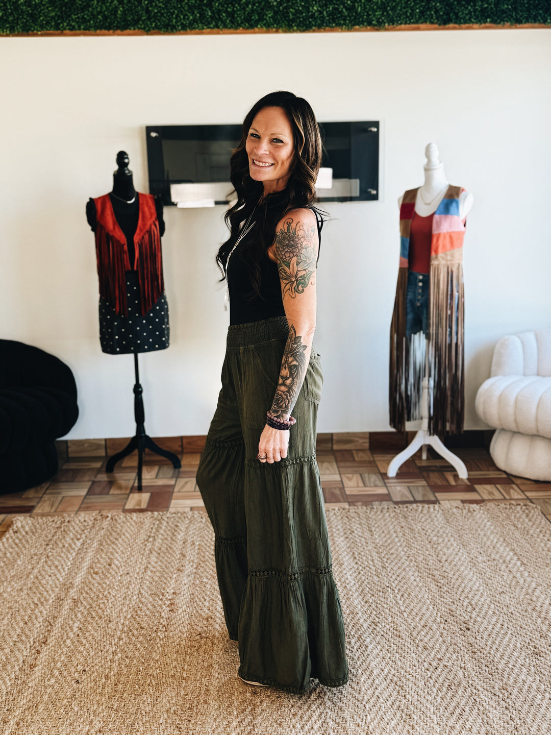 Terrain Line Wide Leg Pants