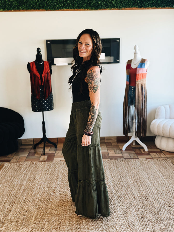 Terrain Line Wide Leg Pants