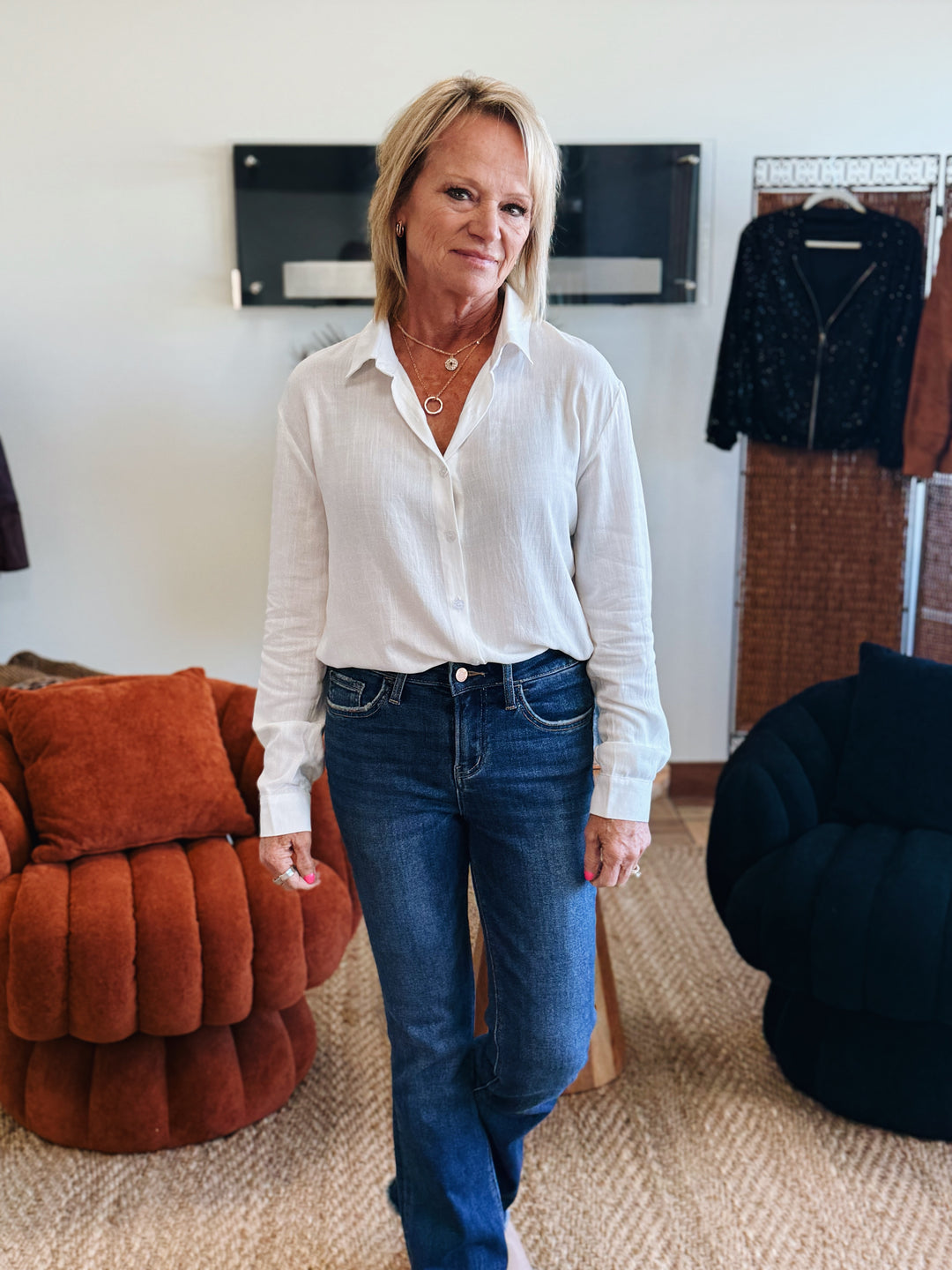 The Clarity Shirt - Button Down Loose Blouse