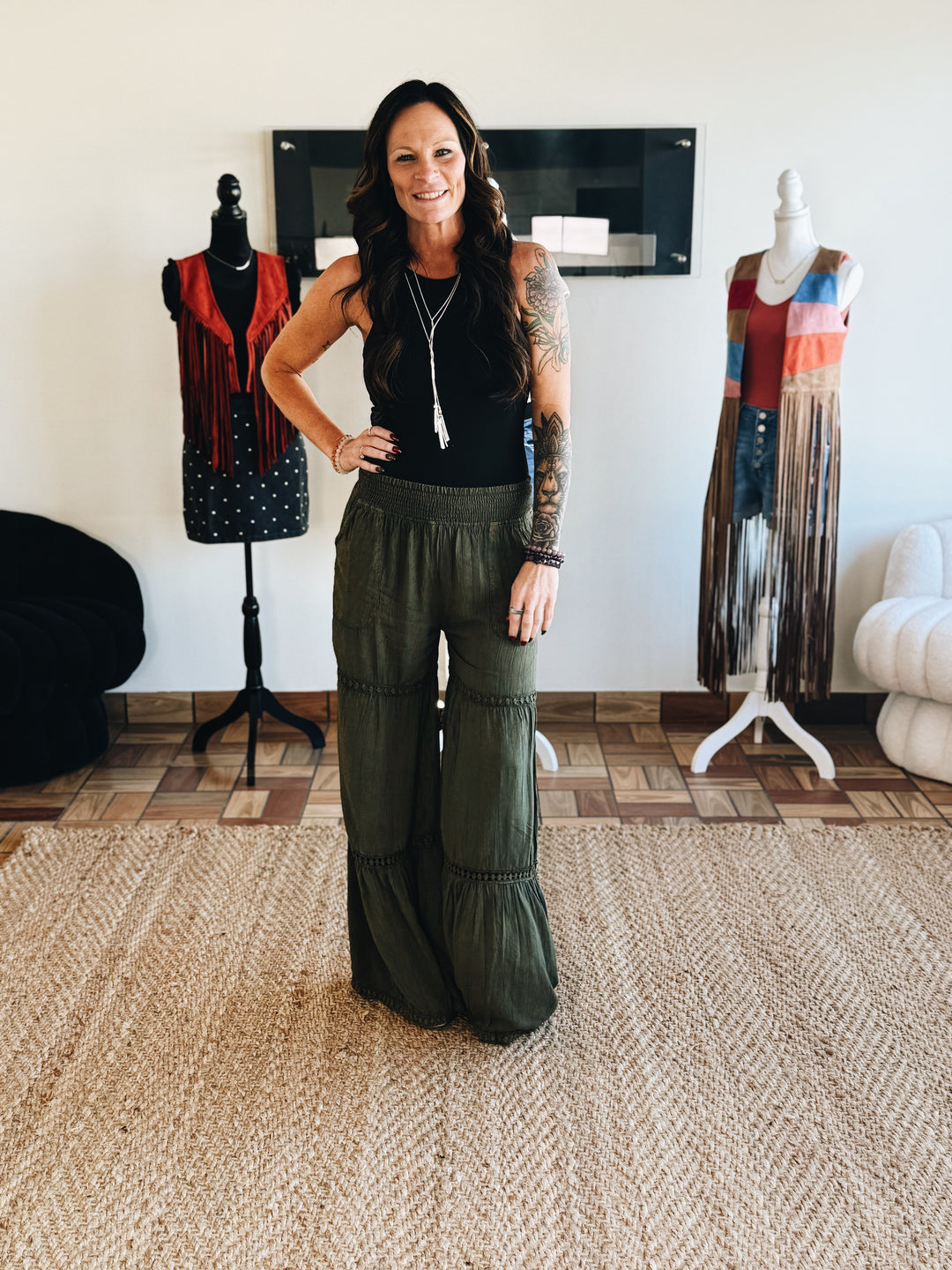 Terrain Line Wide Leg Pants