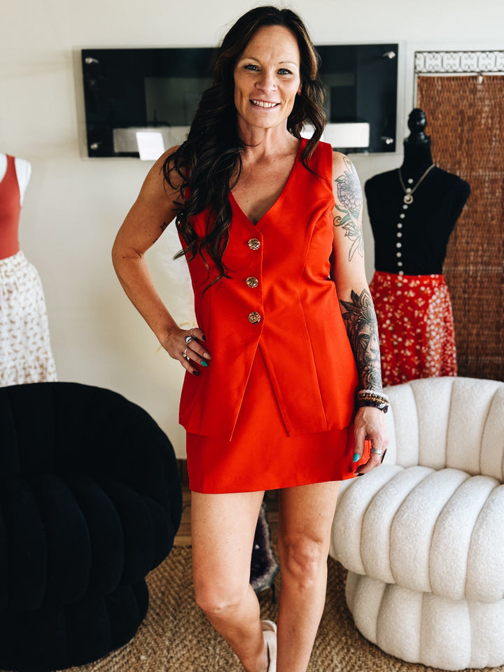 The Red Alert Skort Set