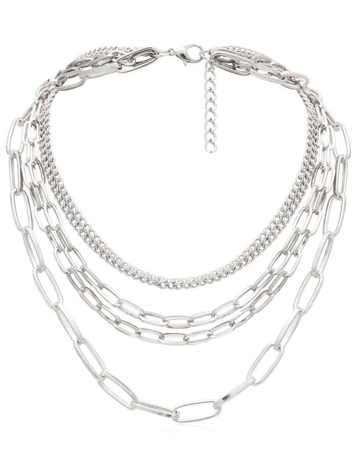 The Disarm Chain – Layered Gunmetal Necklace
