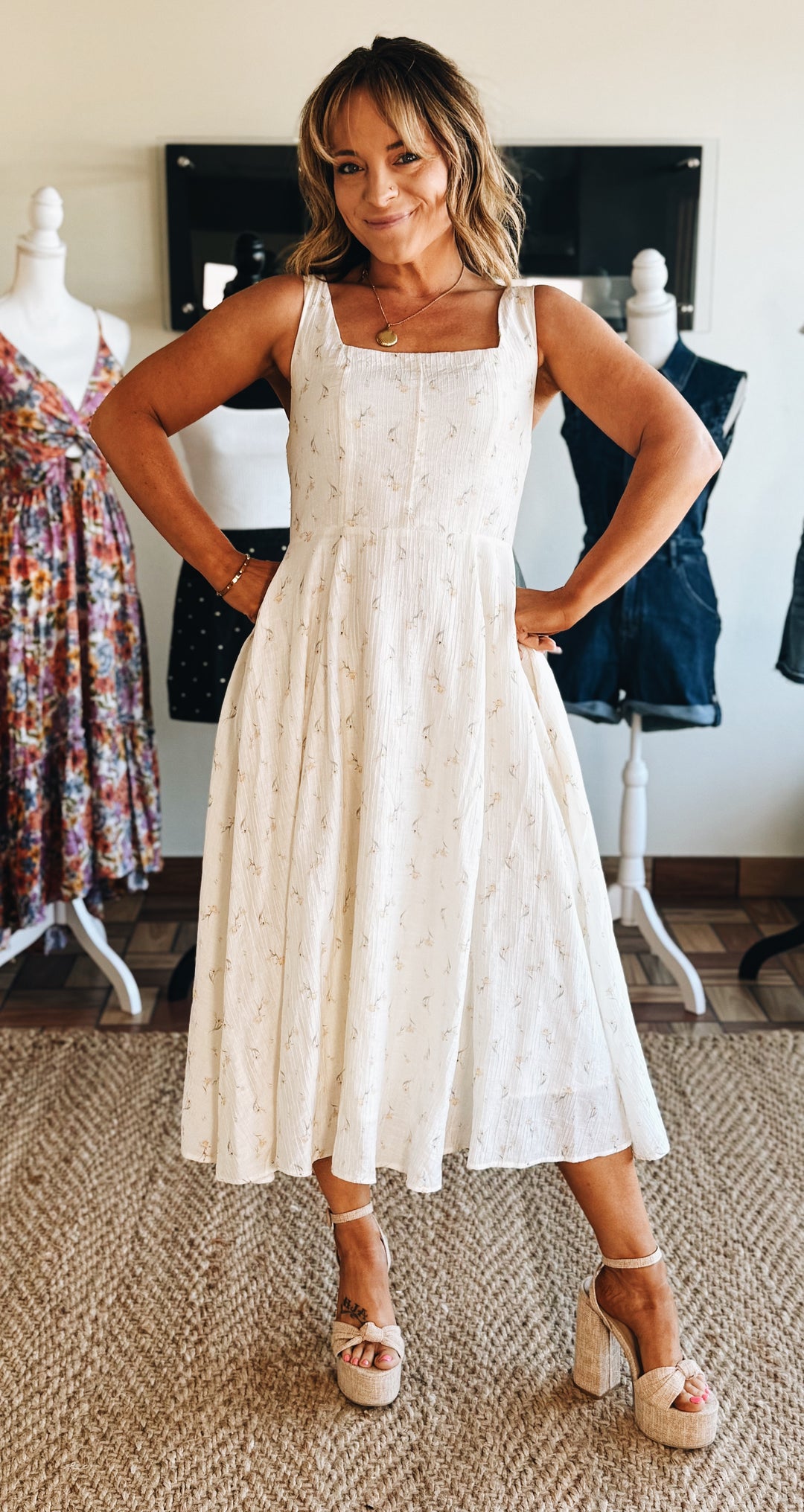 Pattern Breaker Floral Midi