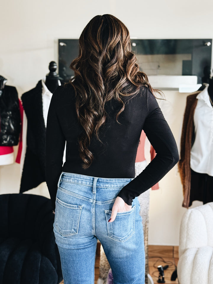 The Steady Flame Bodysuit (Color: Black)