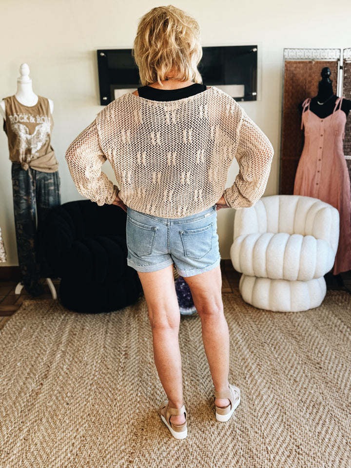 The Undercover Stripe Denim Shorts