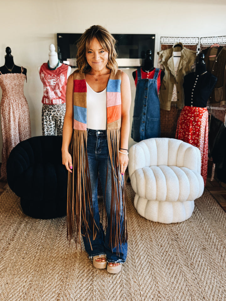 Painted Desert Fringe Vest