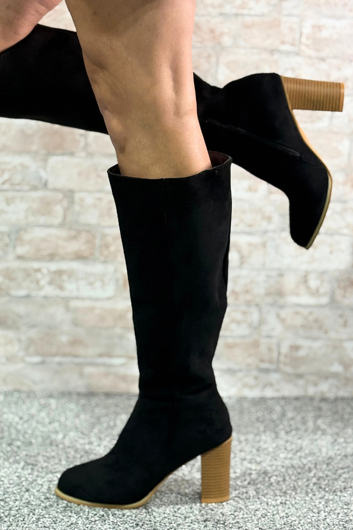 The Flat Refusal – Suede Over-the-Knee Boots