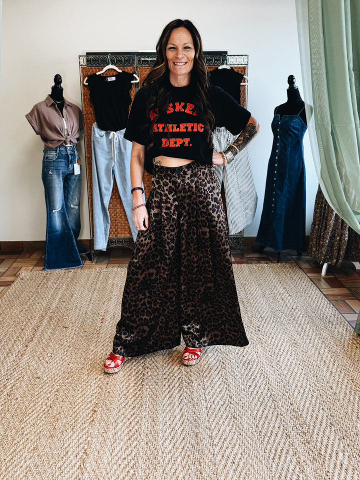 Untamed Elegance Satin Trousers
