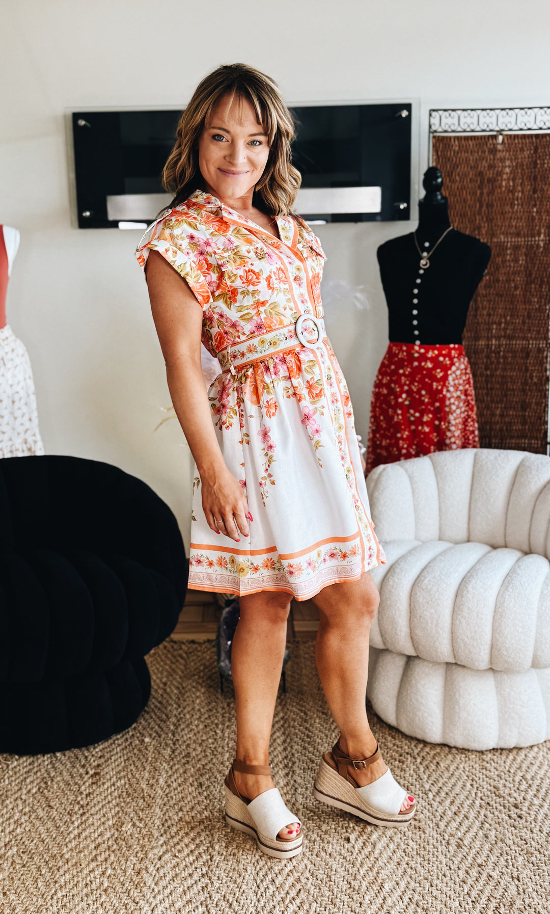 The Garden Party Belted Dress