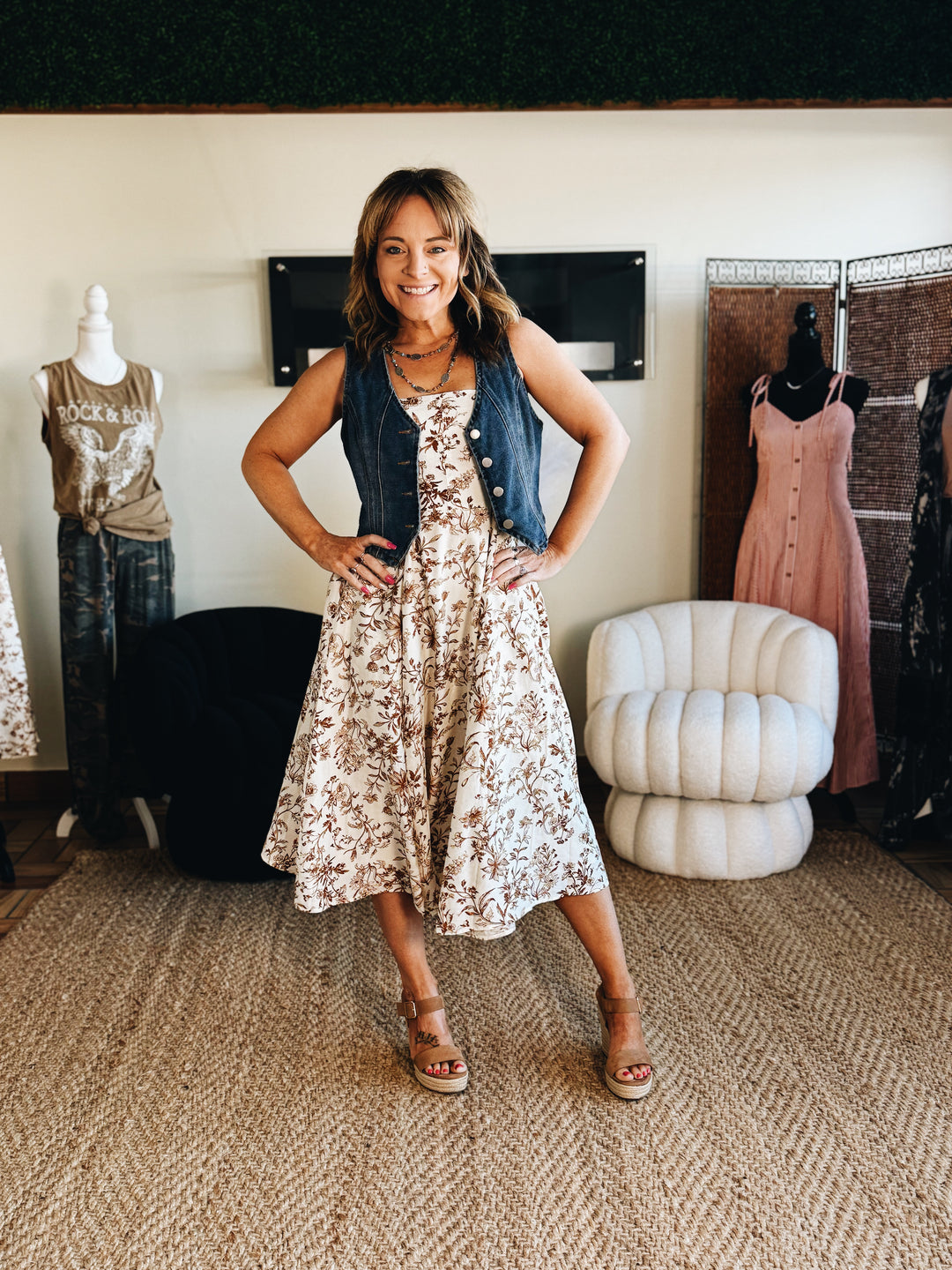 The Soft Bloom Slip Dress