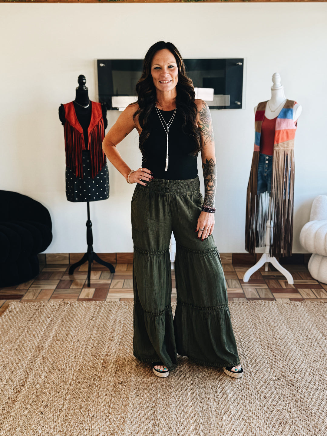 Terrain Line Wide Leg Pants