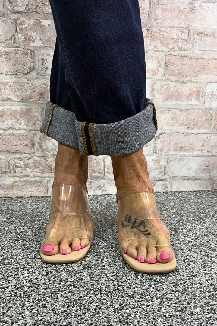 The Clear Path-Transparent Strap Heel