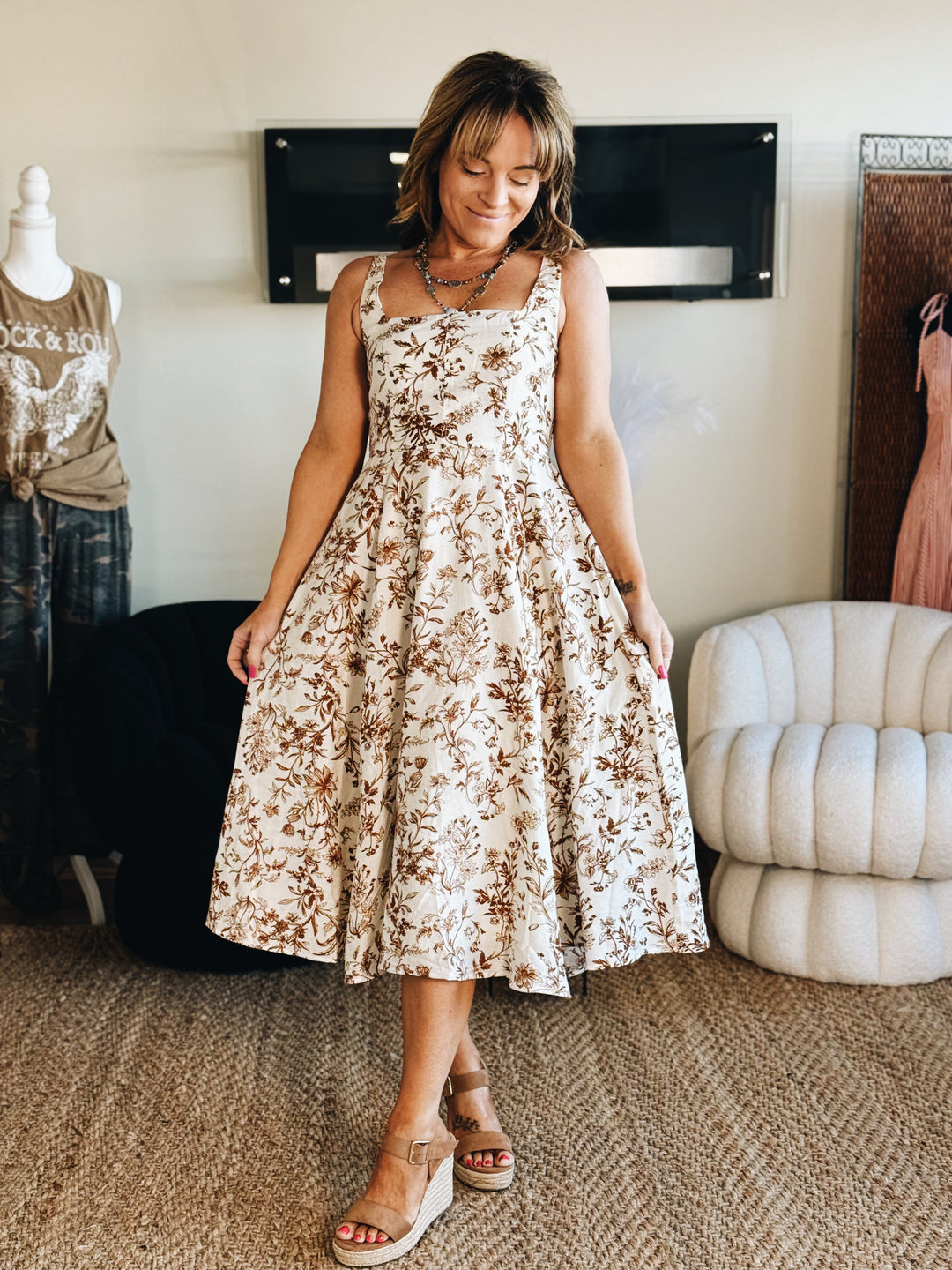 The Soft Bloom Slip Dress