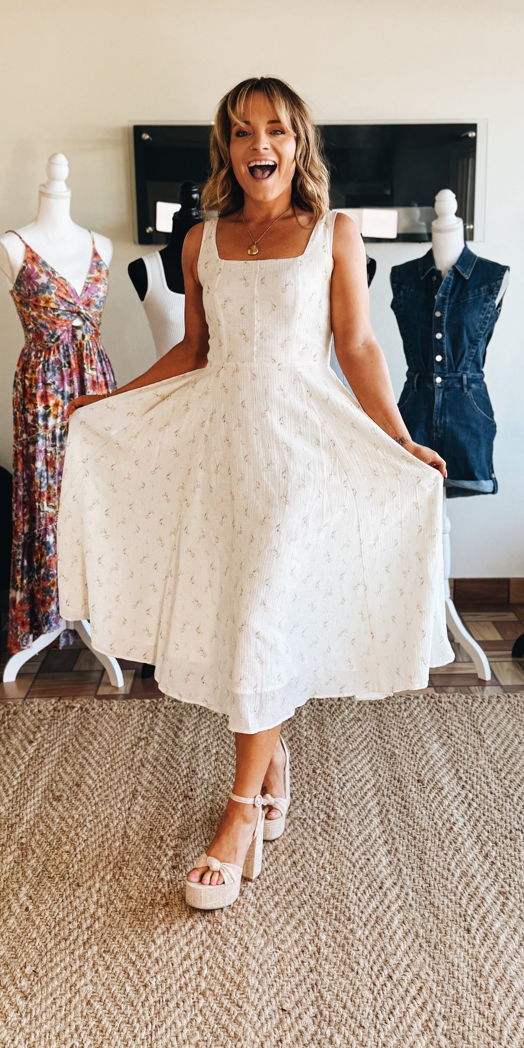 Pattern Breaker Floral Midi