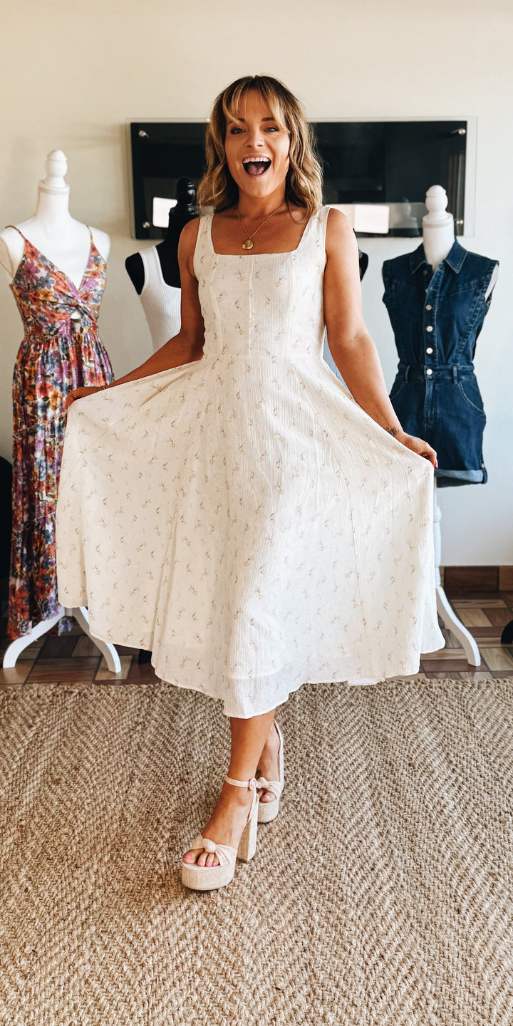 Pattern Breaker Floral Midi