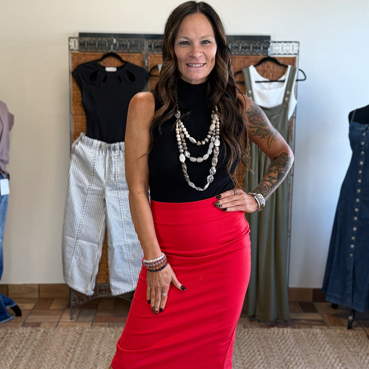 Make Your Move Midi Skirt