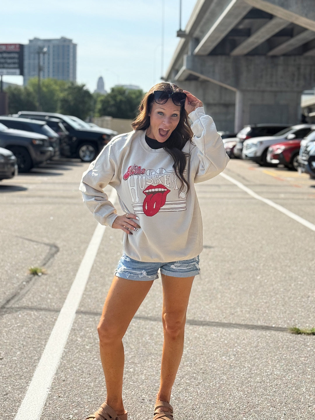 Go Big Red Rocker Sweatshirt