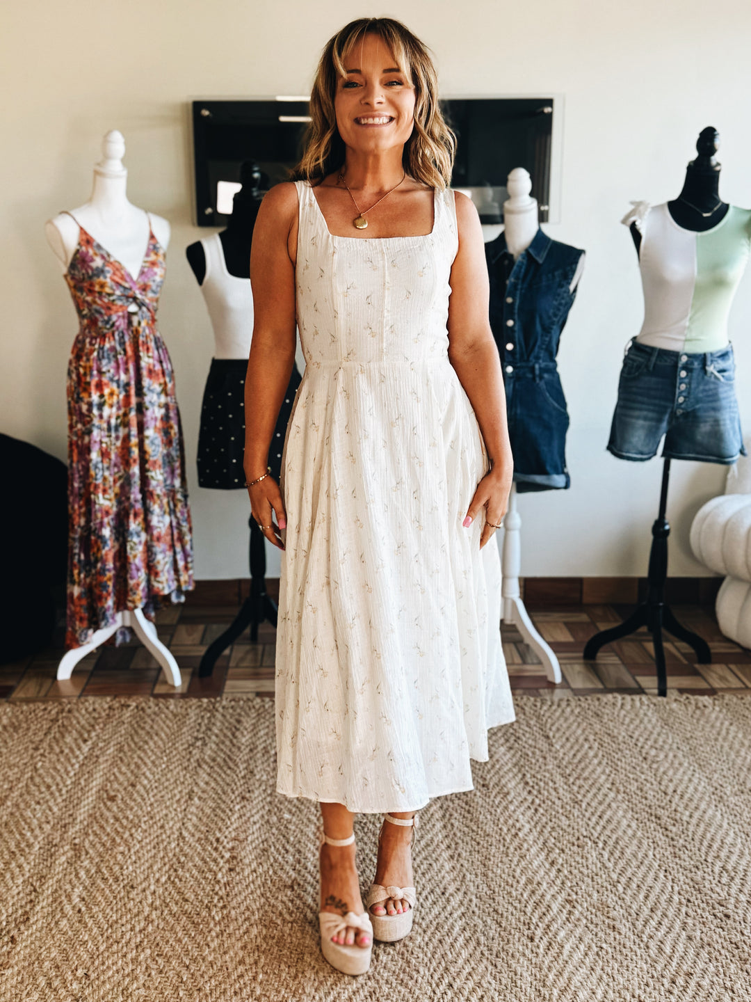 Pattern Breaker Floral Midi