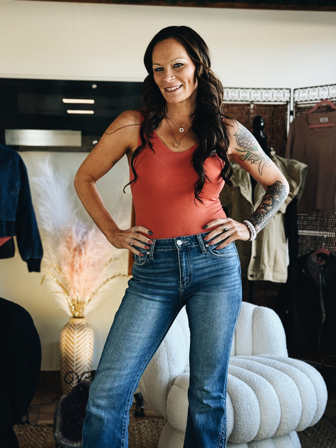 The Ever After Double-Layer Bodysuit (Color: Cherry Pink)