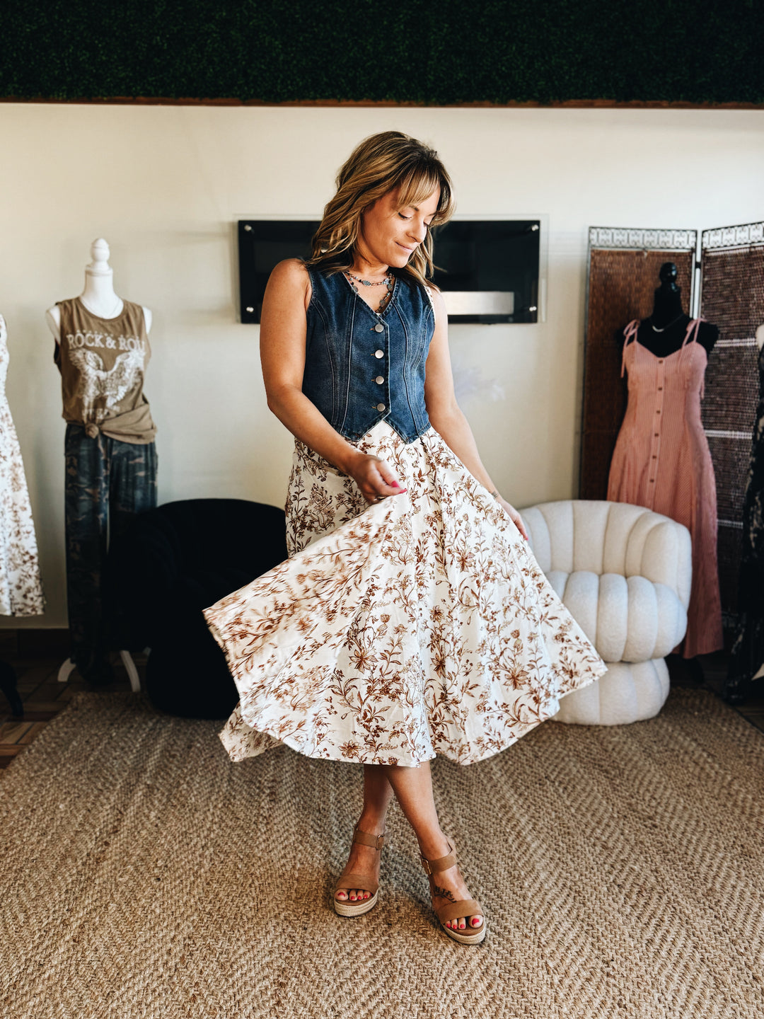 The Soft Bloom Slip Dress