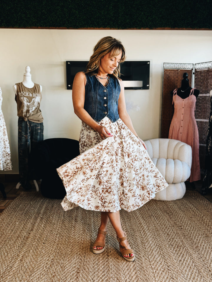 The Soft Bloom Slip Dress