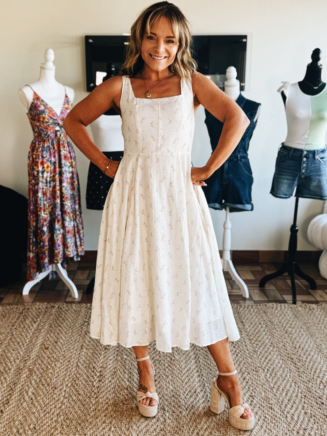 Pattern Breaker Floral Midi