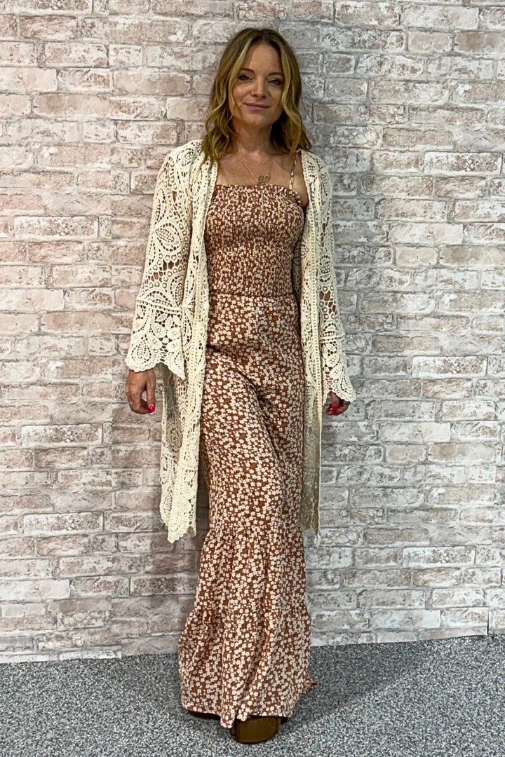 The Harvest Hold – Smocked Jumpsuit