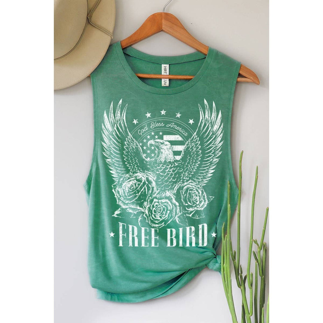 The Free Bird Graphic Tank (Red)